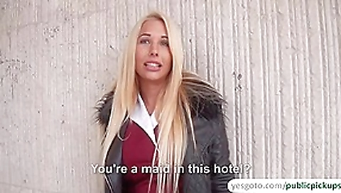 Kyra flashes titties in public and rides a cock of a stranger for cash