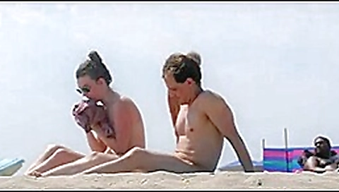 Nude beach couple 1