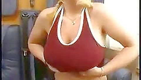 Busty Norwegian girl with pierced nipples fucked in a caravan