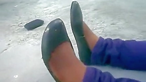 Sweaty Stinky Dirty Ebony Soles out of flats