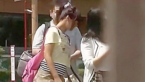 Exotic Japanese girl Nozomi Aiuchi, Yumemi Nakagawa, Nanaka Kyono in Amazing College, Public JAV clip