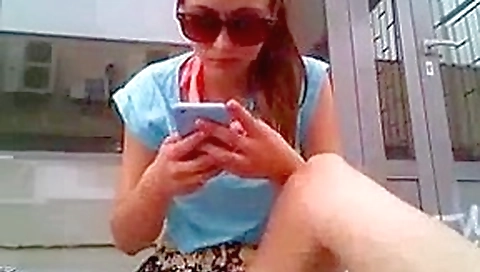 Naked girl in public