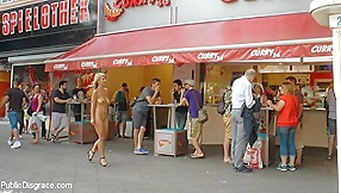 Horny Blonde Anal Slut Disgraced For Berlin Tourists - PublicDisgrace