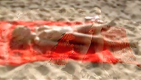 Stunning blonde college girl micro bikini and naked on public beach