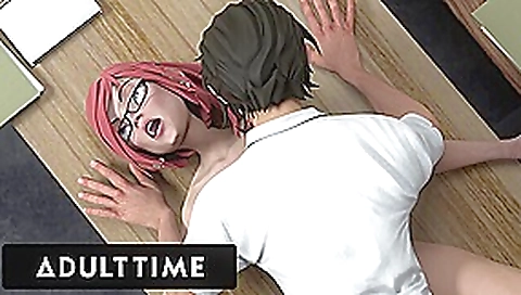 ADULT TIME - Hentai Sex University Prodigy Dominates Principal's Pussy For His Midterm Exam