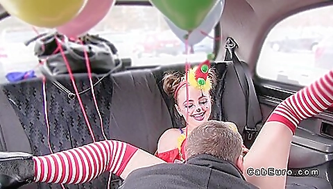 Clown Babe Squirts And Fucks In