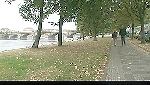 Nymph rides boner on park bench
