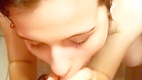 teen 18+ blows big dick in pool changing room