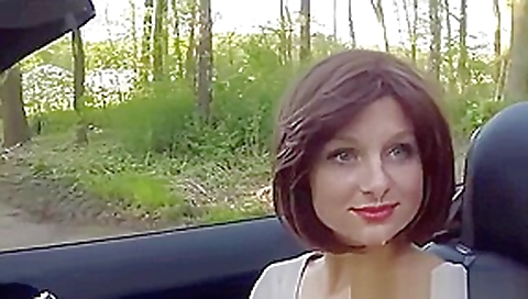 Nasty German Amateur Outdoor Blowjob And Facial