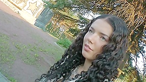 Outdoor fuck with girl in pantyhose
