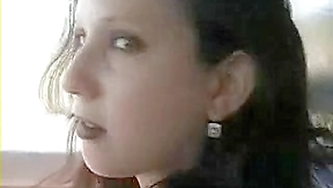 Goth Violet gets banged in backseat