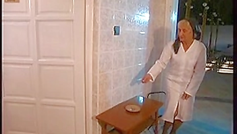 Slim unshaved granny - crapper woman in Hungary