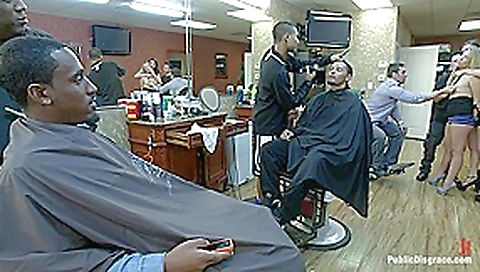 Little Barbershop of WHORE A Shave and A Haircut TWO TITS