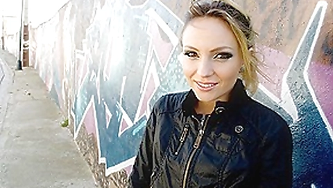 Russian Beauty gets fucked in public