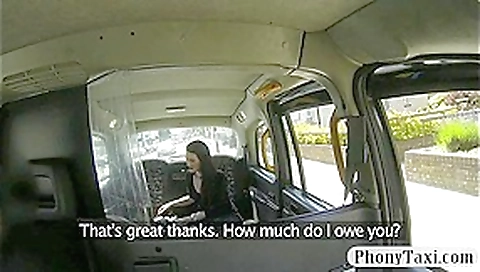 Sexy big boobs passenger fucked with nympho driver