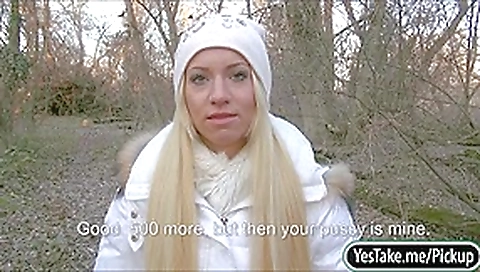 Amateur blondie Czech girl Kiara banged in exchange for money