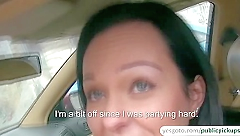 Sticky creampie drips from a tight pussy of a hot amateur after public sex