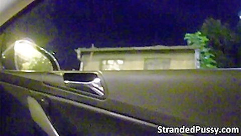 Blonde chick Lola Taylor gets pussy rammed hard in the car by Thomas