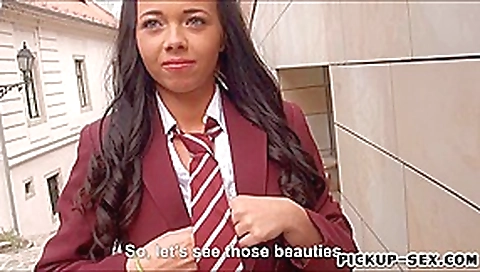 flashes boobs anal fucked hard for a chunk of cash